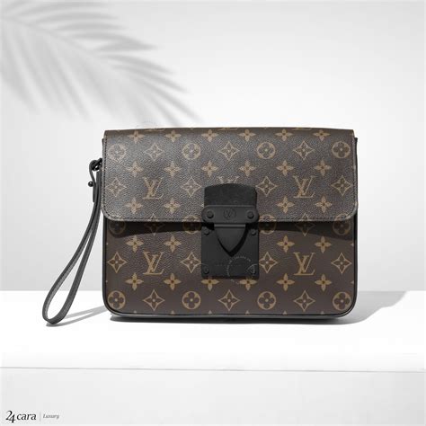 louis vuitton a4 pouch monogram absolute black|S Lock A4 Pouch Monogram Macassar Canvas .